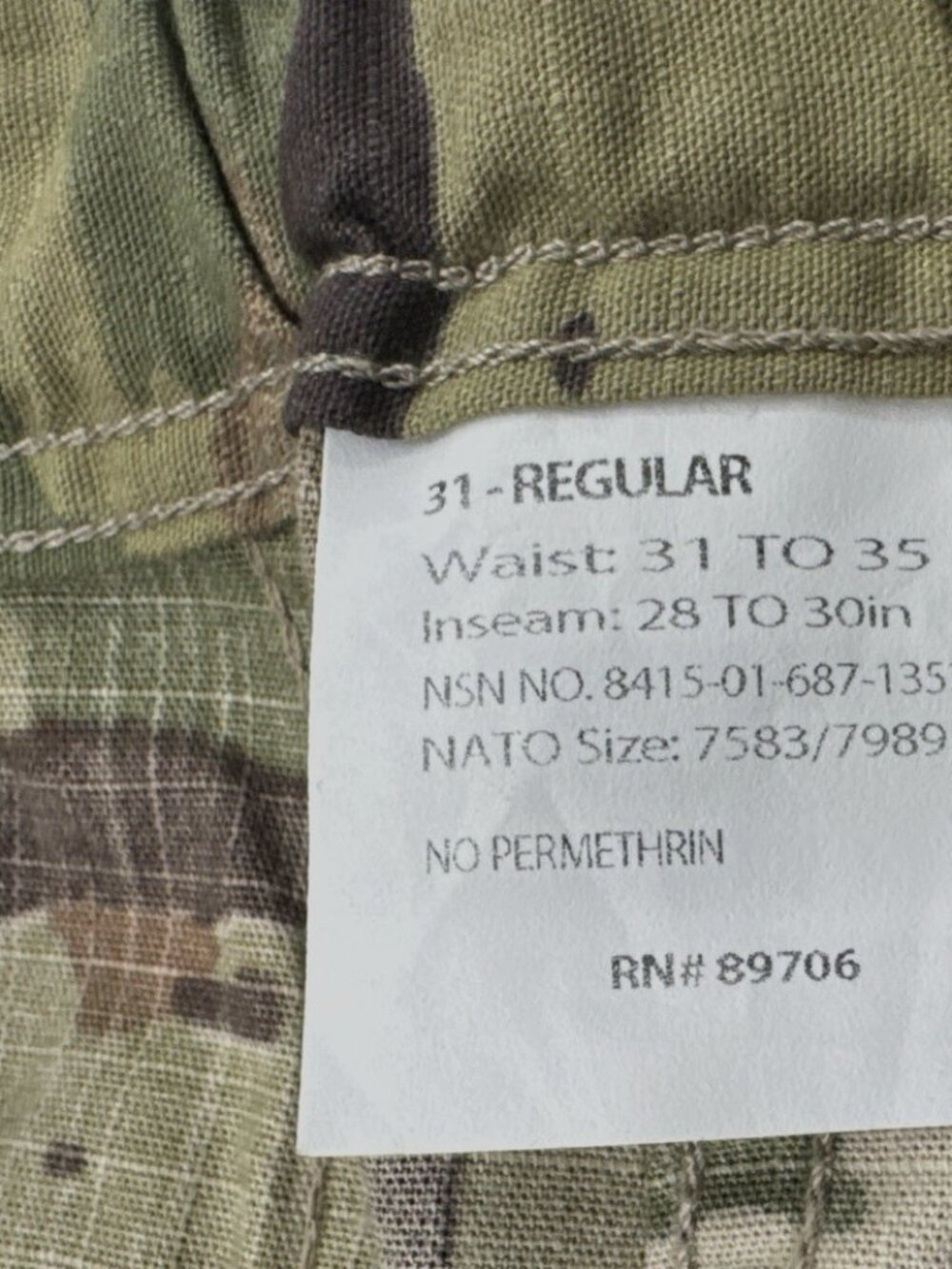 Propper IHWCU Trousers Female Womens 31R OCP Army Hot Weather Combat Camo NEW - Picture 7 of 9